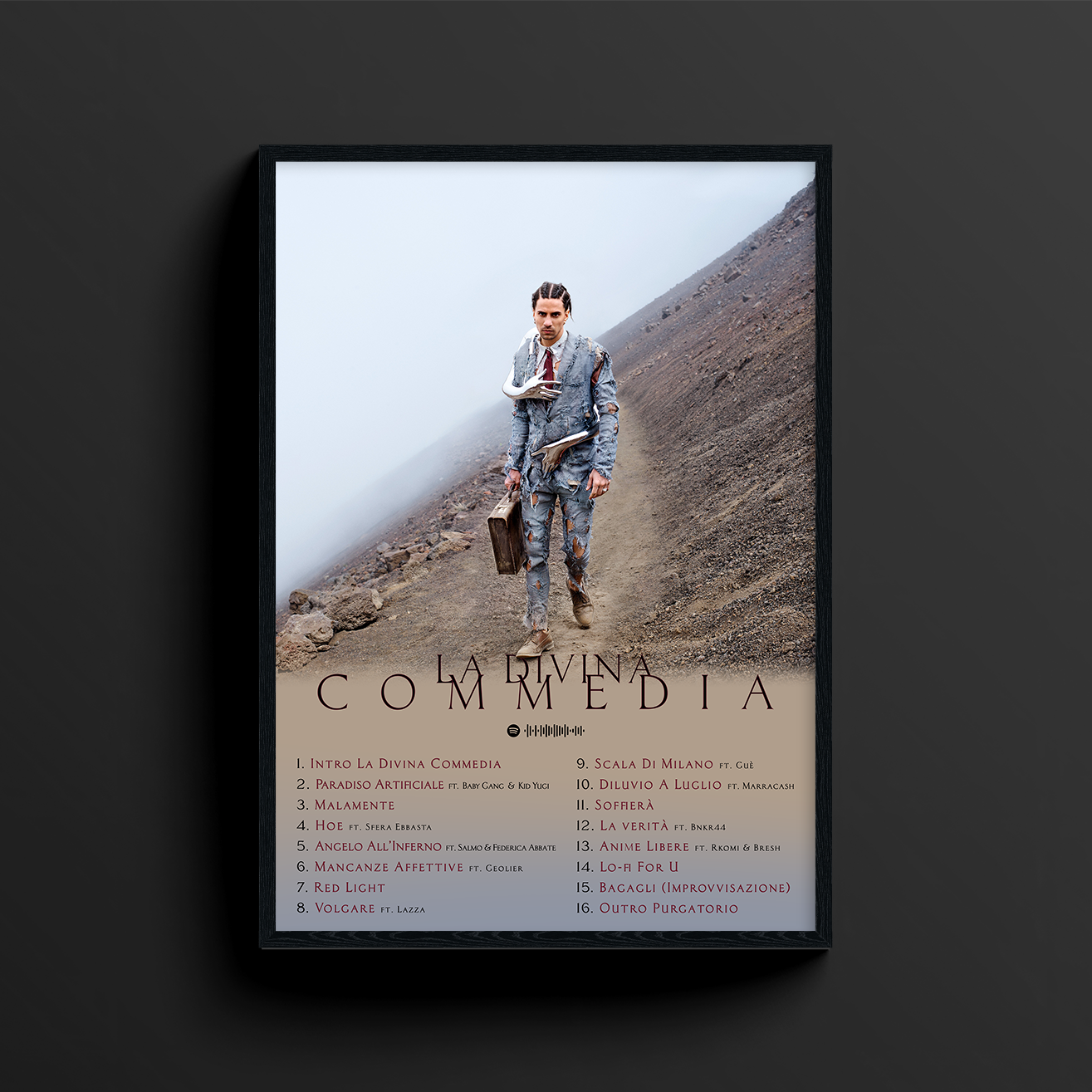 Tedua — La Divina Commedia (inferno artwork)